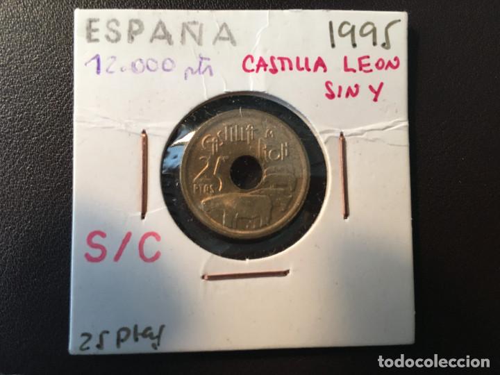 Monedas con errores: ## Error # 1995 Juan Carlos I 25 pesetas - Foto 1
