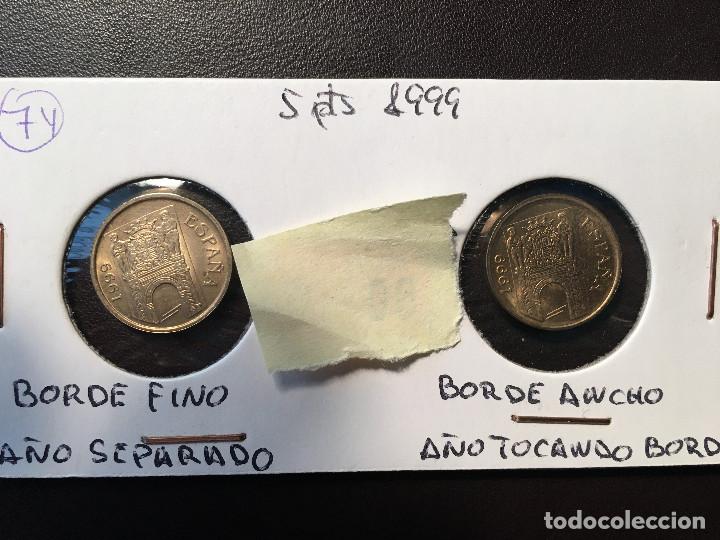 Monedas con errores: ## Error # 5 pesetas 1999 SC - Foto 1