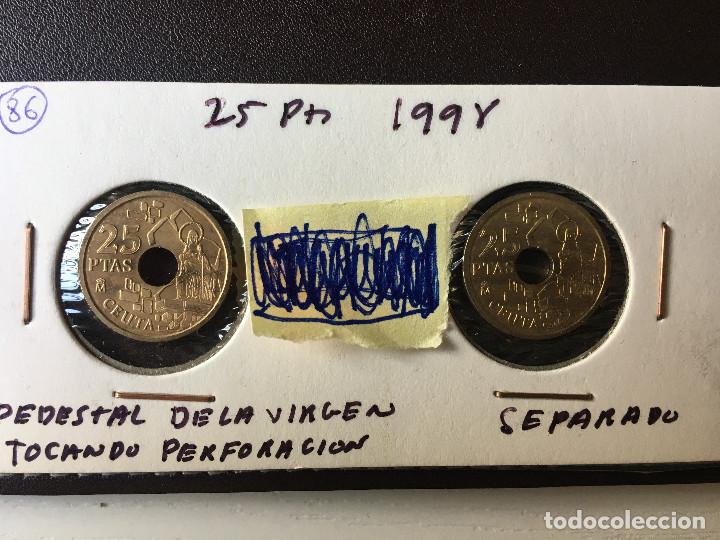 Monedas con errores: ## Error # 25 pesetas 1998 SC - Foto 1