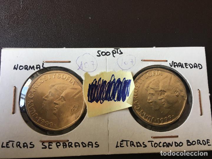 Monedas con errores: ## ERROR # 500 Pesetas 1999 Letras tocando borde / separadas SC - Foto 1