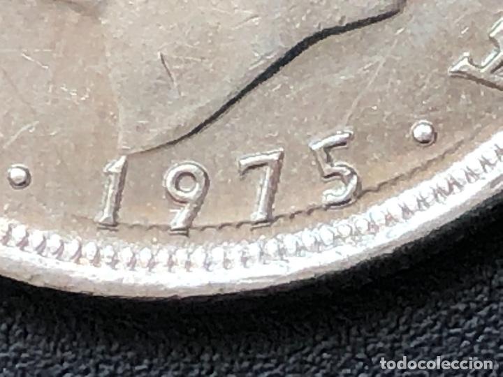 Monedas con errores: 5 pesetas 1975 error anverso y reverso - Foto 1