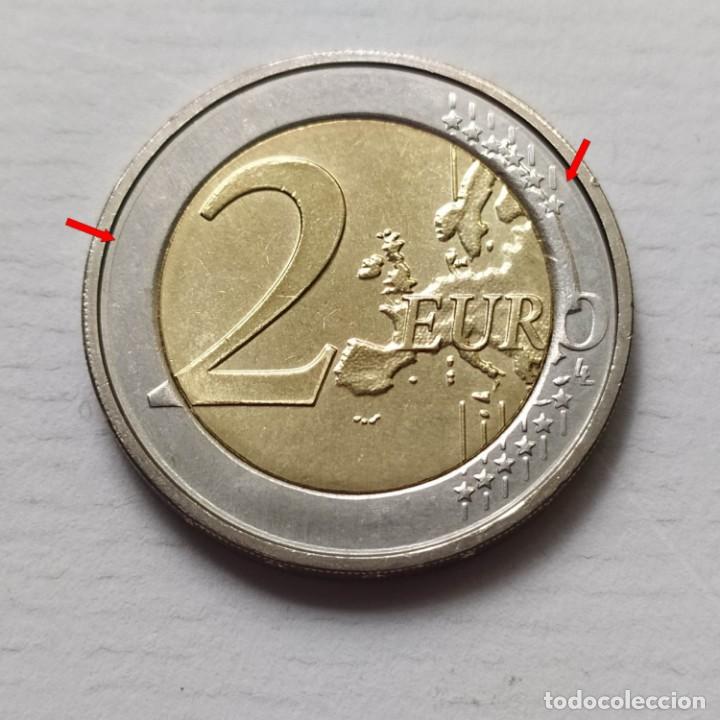 Monedas con errores: ## Error # 2 Euros B&eacute;lgica 2007 Doble listel## - Foto 2