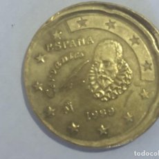 Monedas con errores: * ERROR * 20 CENT AÑO 1999 ESPAÑA MUY DESPLAZADA. Lote 209936877