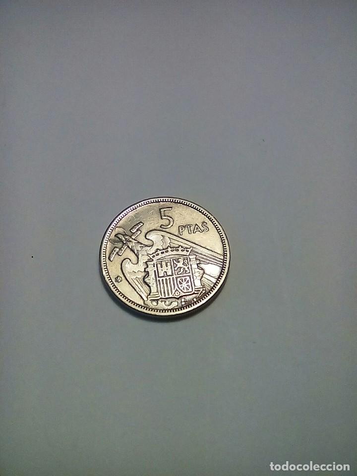 Monedas con errores: ERROR DE 5 PESETAS A&Ntilde;O 1957*58 VARIANTE SIN TILDE EN ESPANA - Foto 2