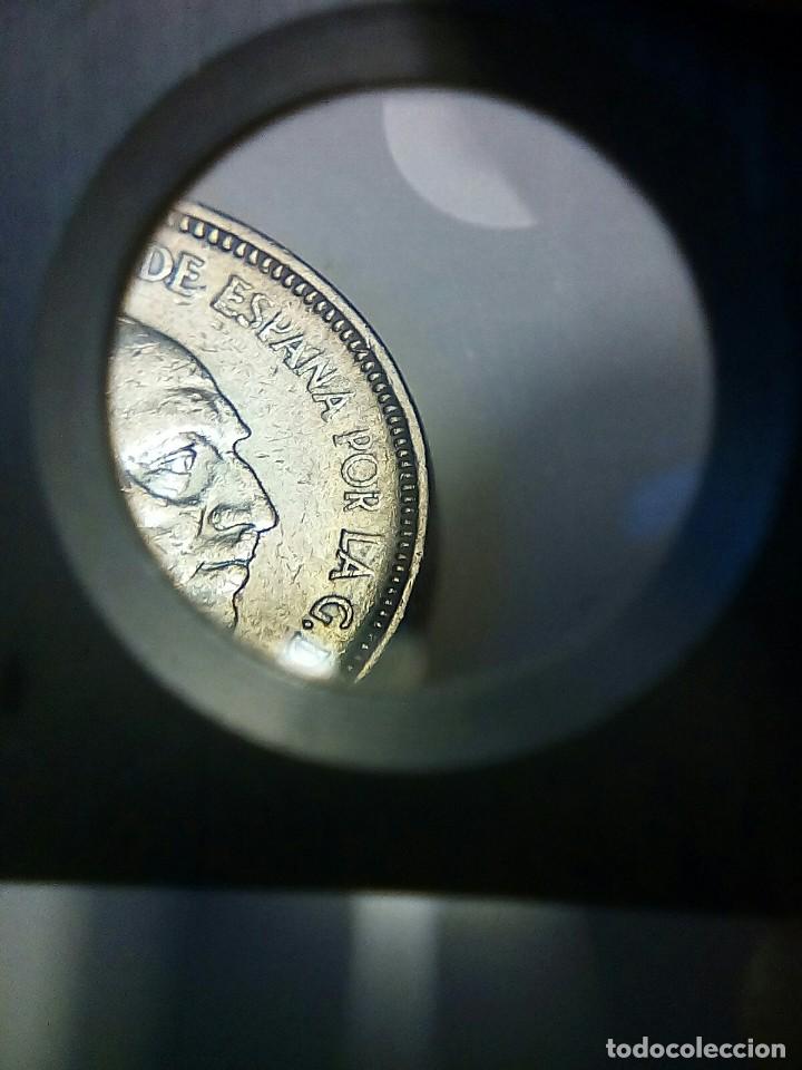 Monedas con errores: ERROR DE 5 PESETAS A&Ntilde;O 1957*58 VARIANTE SIN TILDE EN ESPANA - Foto 3