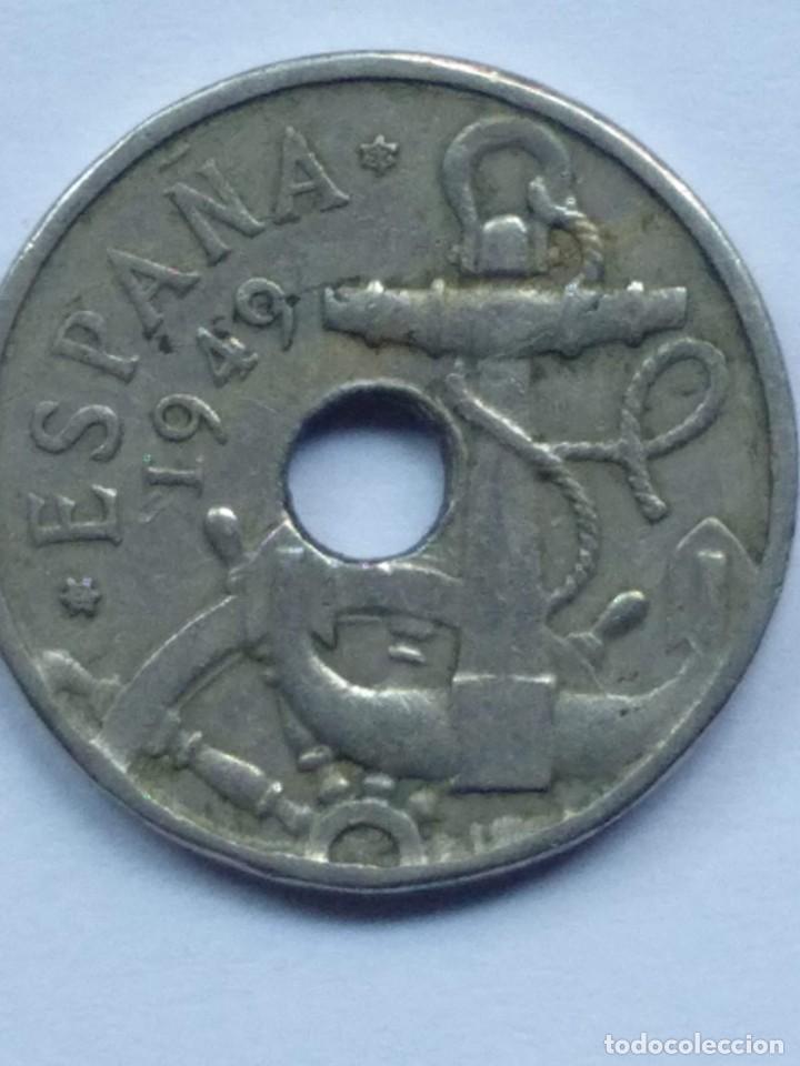 Monedas con errores: 50 centimos 1949 *52 ROTURA SELLO - Foto 4