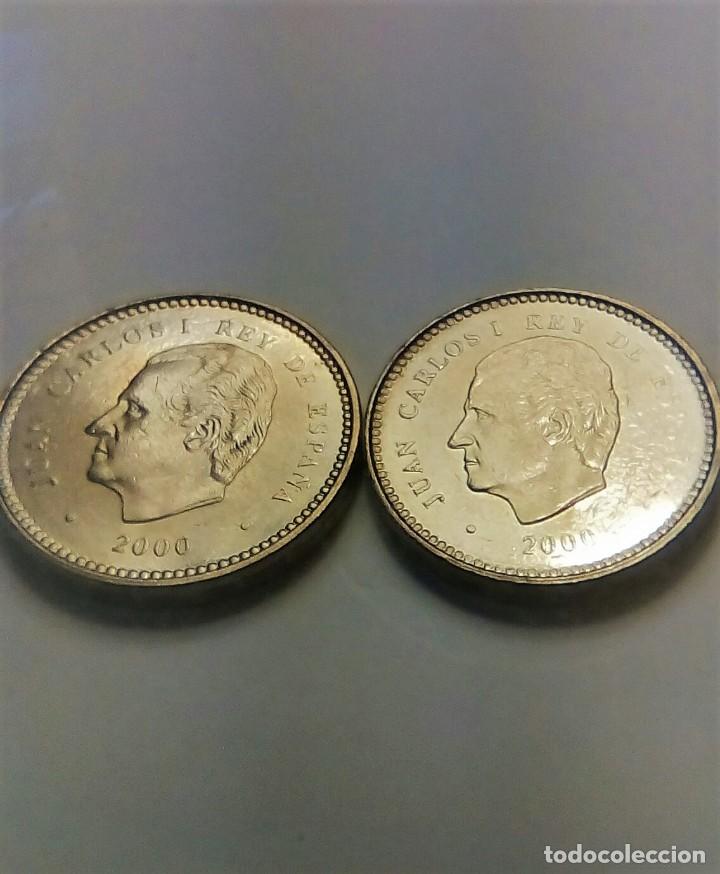 Monedas con errores: ERROR DE 100 PESETAS DE BOLSA VARIANTE CU&Ntilde;O DESGASTADO ANVERSO - Foto 1