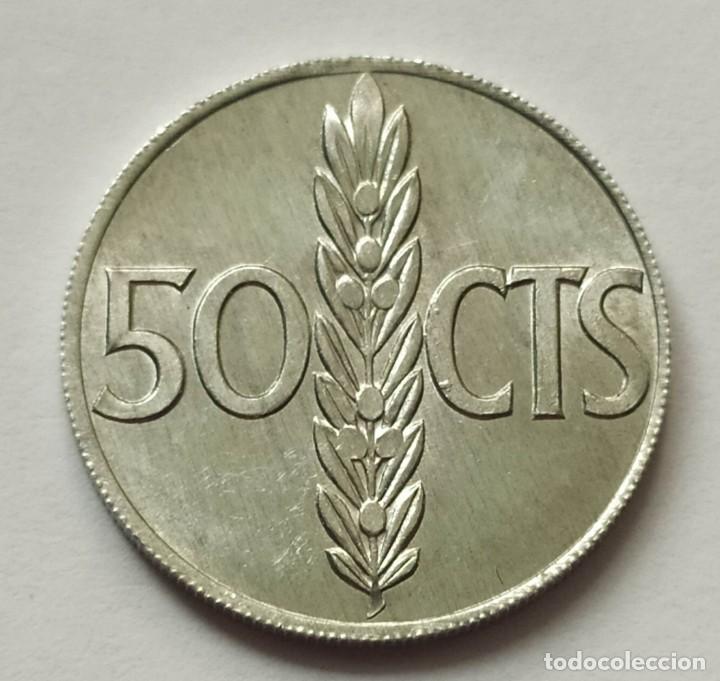 Monedas con errores: ## Error - 50 C&eacute;ntimos 1966-71 Fecha floja sin relieve ## - Foto 3