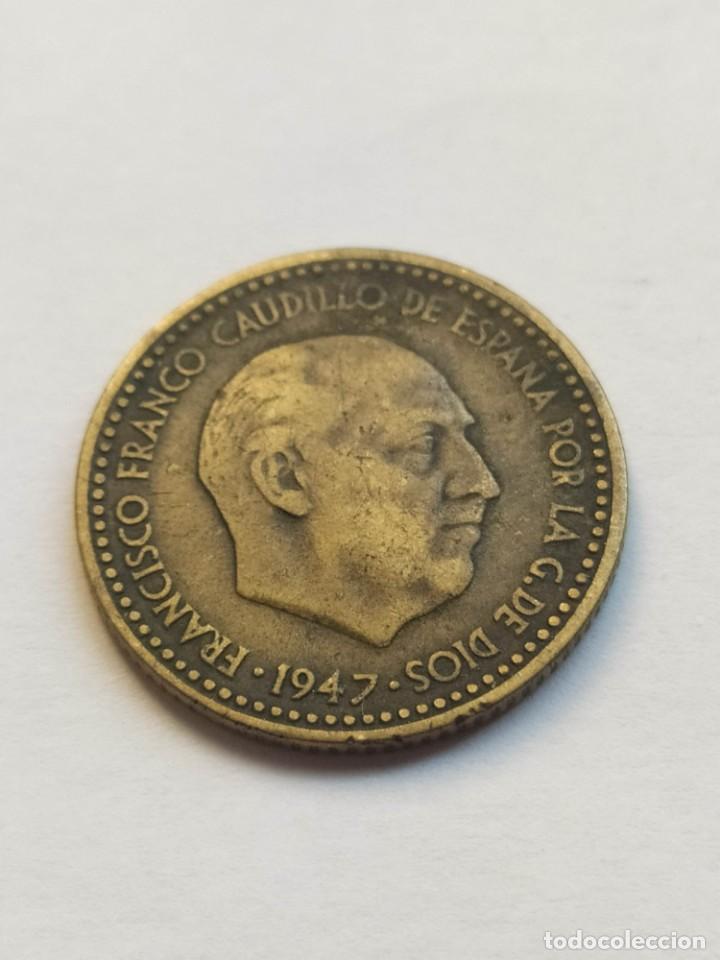 Monedas con errores: ## Error - 1 Peseta 1947-49 Menor peso ## - Foto 2