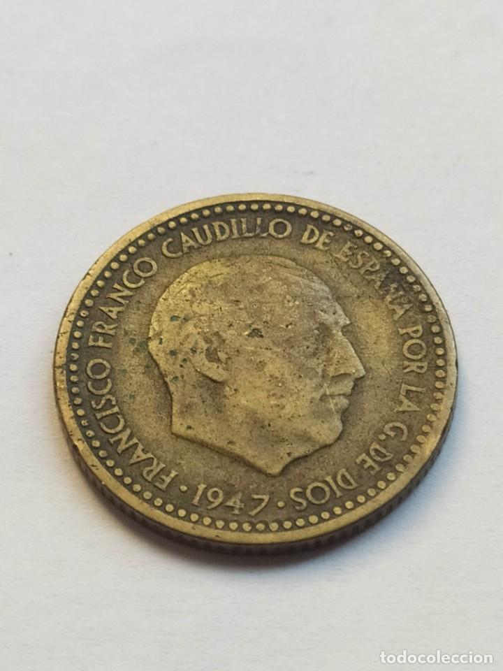 Monedas con errores: ## Error - 1 Peseta 1947-52 Menor peso ## - Foto 2