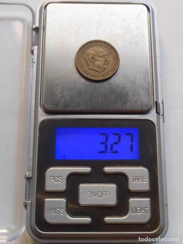 Monedas con errores: ## Error - 1 Peseta 1947-53 Menor peso ## - Foto 1