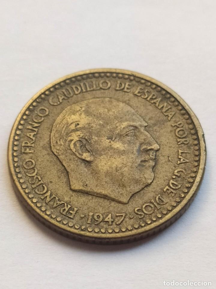 Monedas con errores: ## Error - 1 Peseta 1947-53 Menor peso ## - Foto 2