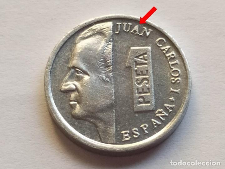 Monedas con errores: ## Error - 1 Peseta 1998 Excesos ## - Foto 2