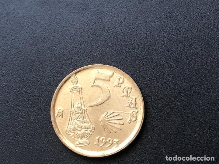 Monedas con errores: 5 pesetas 1993 Jacobeo - Foto 6