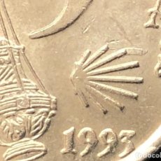 Monedas con errores: 5 PESETAS 1993 JACOBO VARIANTE Y EXCESO METAL EN LISTEL