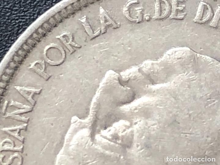 Monedas con errores: 5 pesetas 1957 remarcada y exceso metal - Foto 1