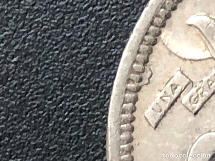 Monedas con errores: 5 pesetas 1957 remarcada y exceso metal - Foto 4