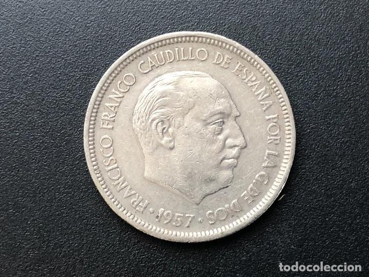 Monedas con errores: 5 pesetas 1957 remarcada y exceso metal - Foto 5