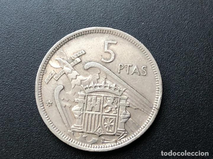 Monedas con errores: 5 pesetas 1957 remarcada y exceso metal - Foto 6