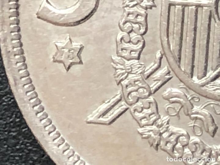 Monedas con errores: 5 pesetas 1975 remarcada y incusa - Foto 2