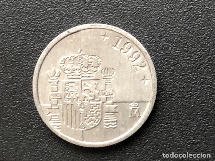 Monedas con errores: 1 peseta 1992 importante exceso de metal - Foto 4