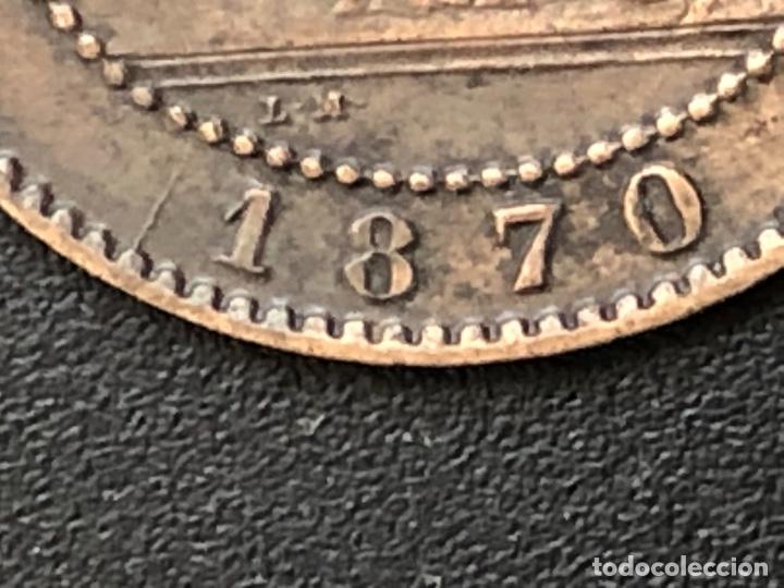 Monedas con errores: MONEDA DE GOBIERNO PROVISIONAL 2 CENTIMOS 1870 - Foto 1