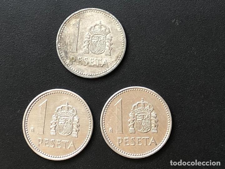 Monedas con errores: 3 monedas de 1 peseta 1984 - Foto 5