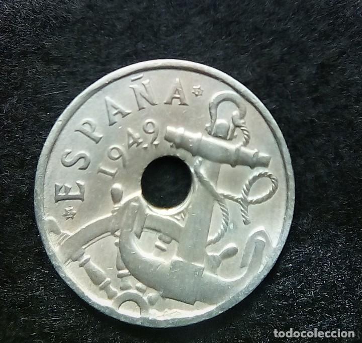 Monedas con errores: ERROR DE 50 CENTIMOS 1949*53 VARIANTE EXCESO DE MATERIAL 194.9. . ancla EBC+ - Foto 1