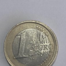 Monedas con errores: * ERROR * 1 EURO AÑO 2002 ITALIA DESPLAZADA Y BONITA. Lote 233079655