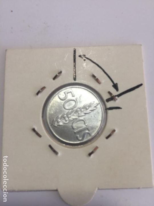 Monedas con errores: * ERROR * 50 CENTIMOS A&Ntilde;O 1966*68 REVERSO GIRADO A LA DERECHA - Foto 1
