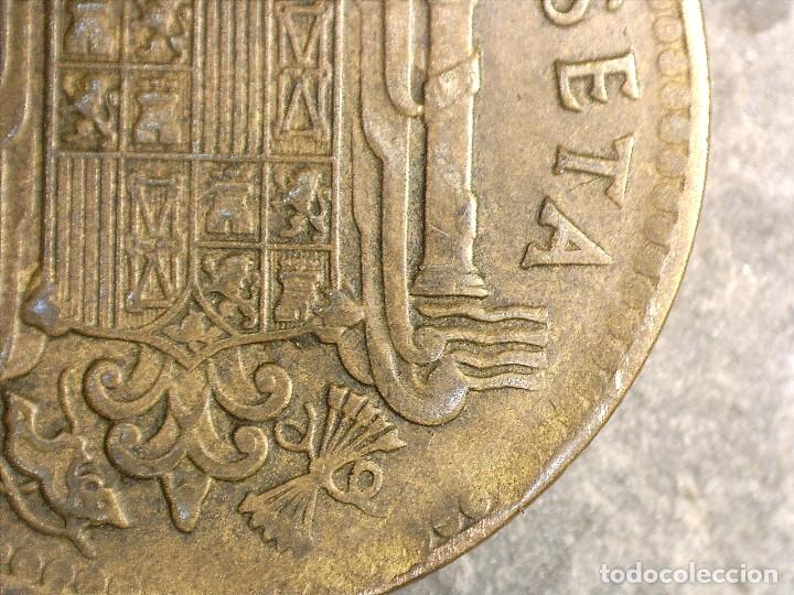Monedas con errores: ESPA&Ntilde;A ESTADO ESPA&Ntilde;OL ERROR MONEDA 1 PESETA 1963 *65 - Foto 4