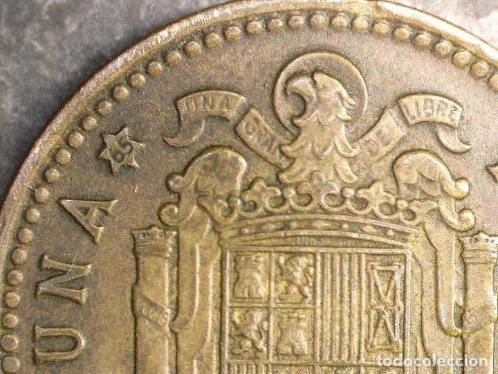 Monedas con errores: ESPA&Ntilde;A ESTADO ESPA&Ntilde;OL ERROR MONEDA 1 PESETA 1963 *65 - Foto 5