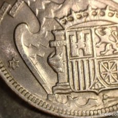 Monedas con errores: - 50 PESETAS 1957 ESTRELLA 58 SC- VARIANTE 2 PLUMAS ALA - DOBLE LISTEL - MARCAS INCUSAS. Lote 235531220