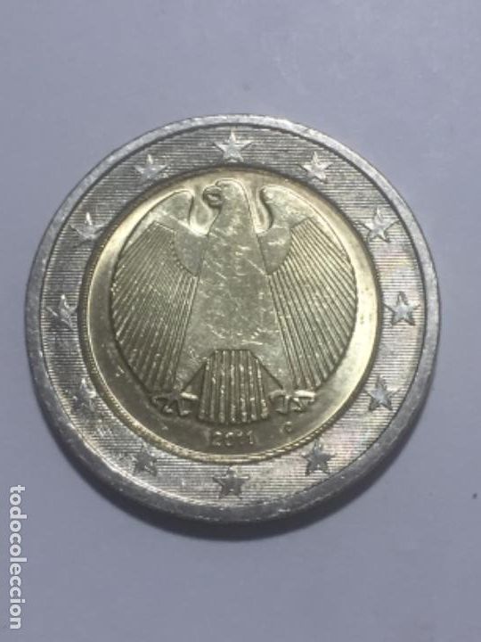 Monedas con errores: * ERROR * 2 &euro; ALEMANIA A&Ntilde;O 2011 D. NUCLEO MAS GRANDE - Foto 2