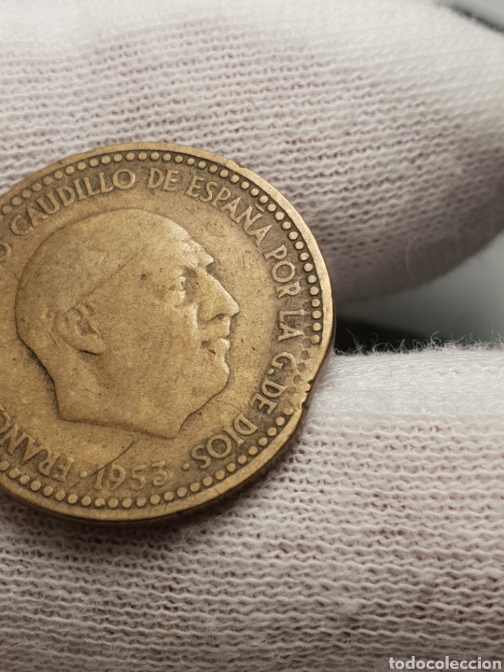 Monedas con errores: ERROR SEGMENTADA 1 PESETA 1953 - Foto 2