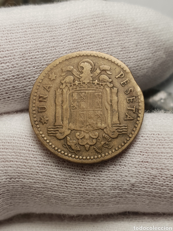 Monedas con errores: ERROR SEGMENTADA 1 PESETA 1953 - Foto 3