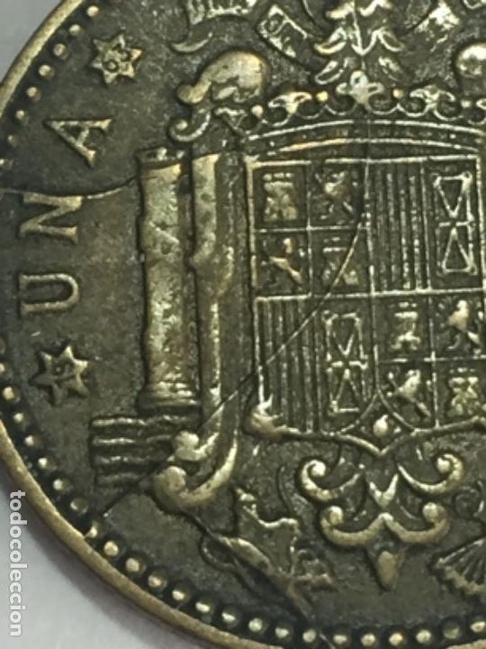 Monedas con errores: * ERROR EXTRAORDINARIO * 1 pta 1963*63. CU&Ntilde;O PARTIDO - Foto 4