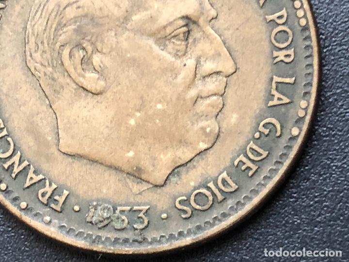 Monedas con errores: 2,5 pesetas 1953 error - Foto 1