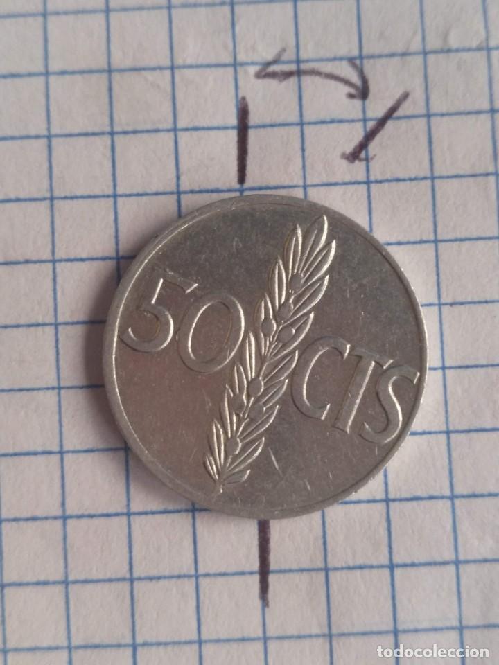 Monedas con errores: 50 centimos franco 1955 *68 triple error - Foto 3
