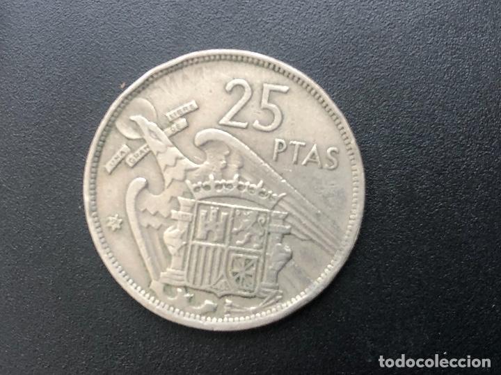 Monedas con errores: 25 pesetas 1957*58 errores - Foto 4