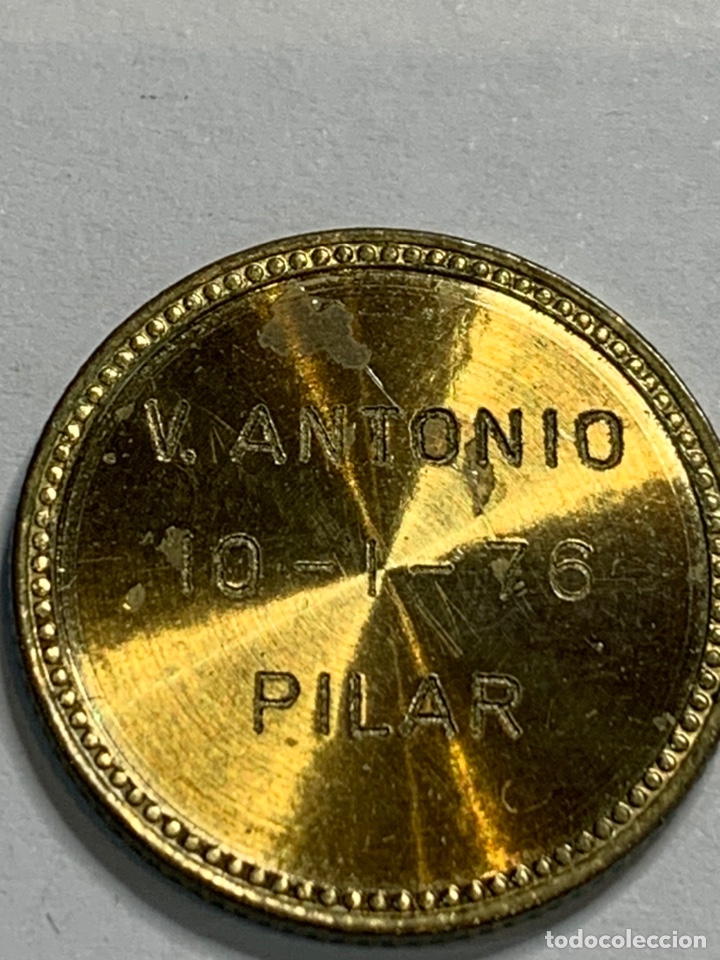 Monedas con errores: Moneda 1 PTS &eacute;poca de Franco sin una de las caras. - Foto 3