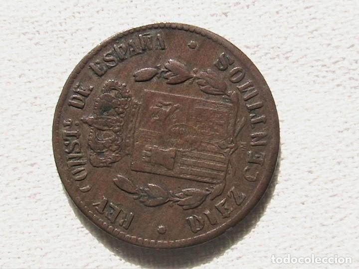 Monedas con errores: ESPA&Ntilde;A 10 CENTIMOS 1879 REVERSO GIRADO - VARIANTE- ERROR (E11) - Foto 3