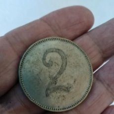 Monedas con errores: MUY DIFICIL MONEDA DE 2 FRANCOS USADA POR LOS REPUBLICANOS EN FRANCIA GUERRA CIVIL ESPAÑOLA. .. Lote 248573070