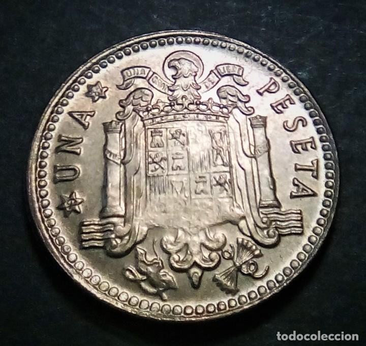 Monedas con errores: ERROR DE 1 PESETA A&Ntilde;O 1966*67 S/C DE CARTUCHO CANTO IRREGULAR. - Foto 2