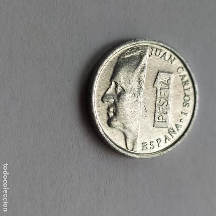 Monedas con errores: ## Error - Labio partido 1 peseta 1994 ## - Foto 1