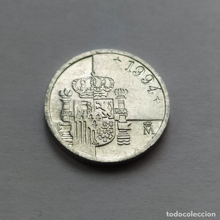 Monedas con errores: ## Error - Labio partido 1 peseta 1994 ## - Foto 2