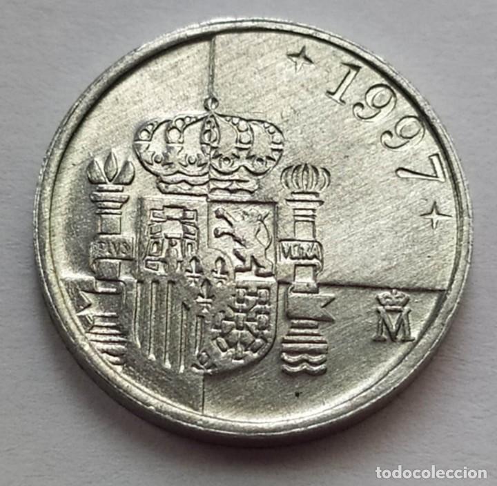 Monedas con errores: ## Error - Bandas y excesos en relieve 1 peseta 1997 ## - Foto 4