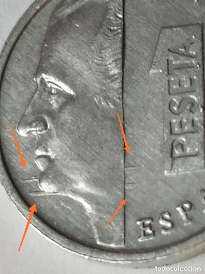 Monedas con errores: ## Error - Bandas y excesos en relieve 1 peseta 1997 ## - Foto 1