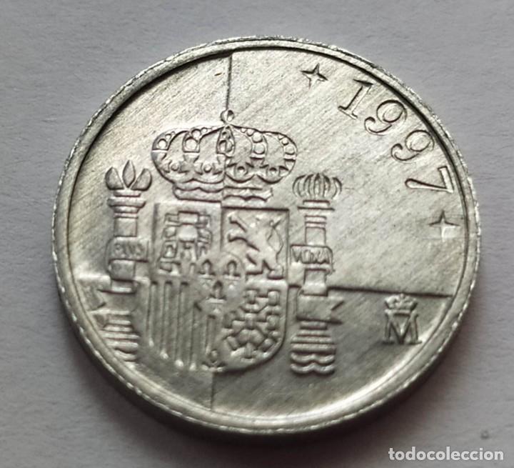 Monedas con errores: ## Error - Bandas y excesos en relieve 1 peseta 1997 ## - Foto 6