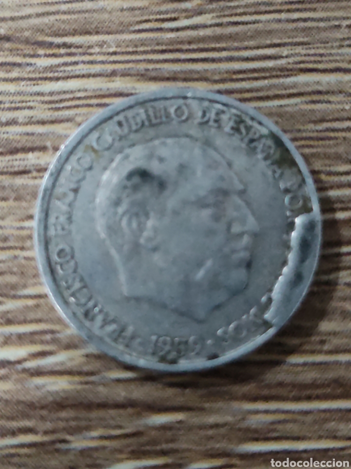 Monedas con errores: 10 c&eacute;ntimos 1959 (con hojas) - Foto 1